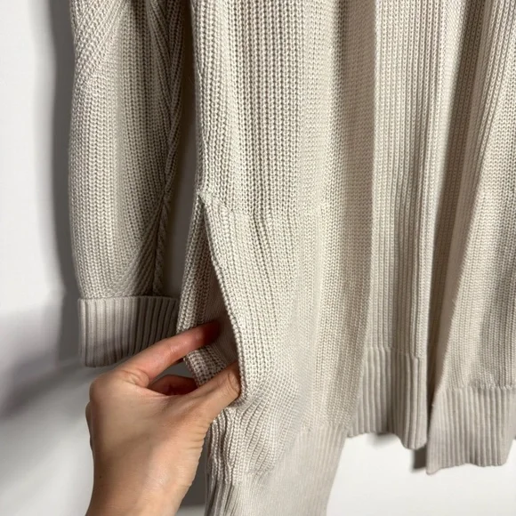 LULULEMON Cashlu Sweater Wrap in Raw Linen M/L - Picture 4 of 8